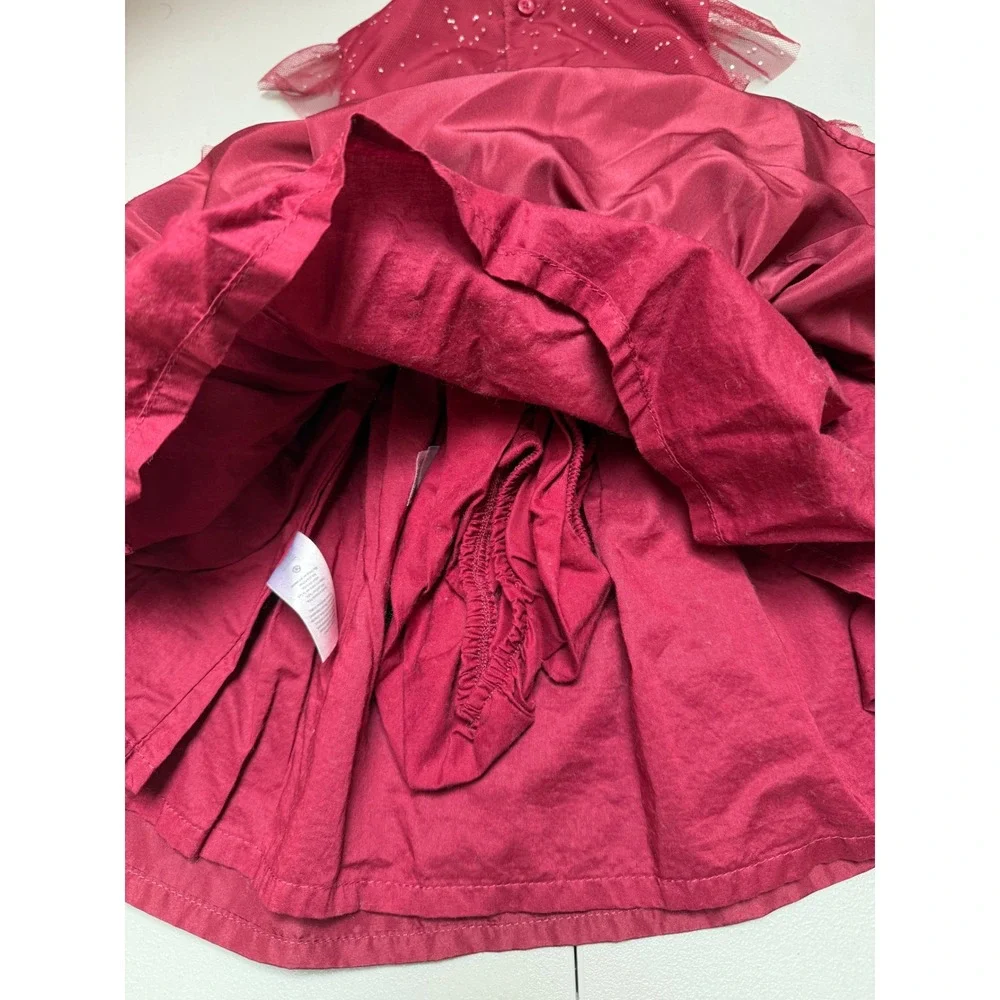Just One You‎ Girls Dress 18M Red/ Burgundy Sparkle Tulle Party Holiday Cute